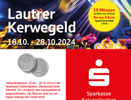 Kerwegeld der Sparkasse zur „Lautrer Oktober“